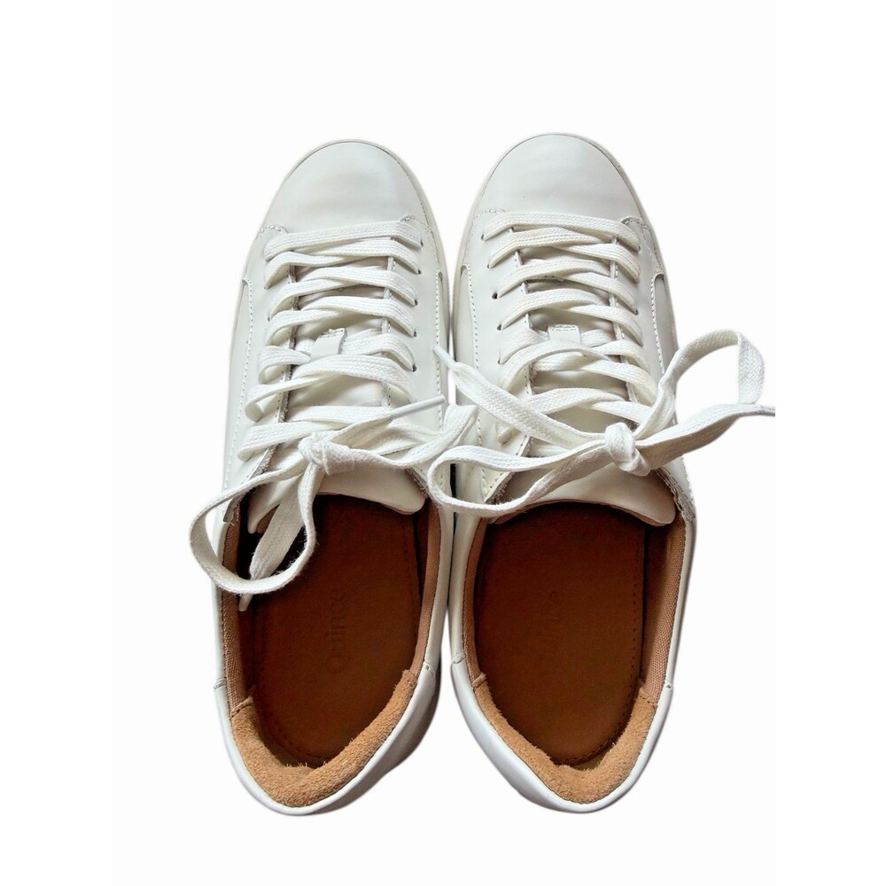 NEW Quince Women's 7.5 100% Leather White Everyday Sneakers Shoes - Picture 9 of 12